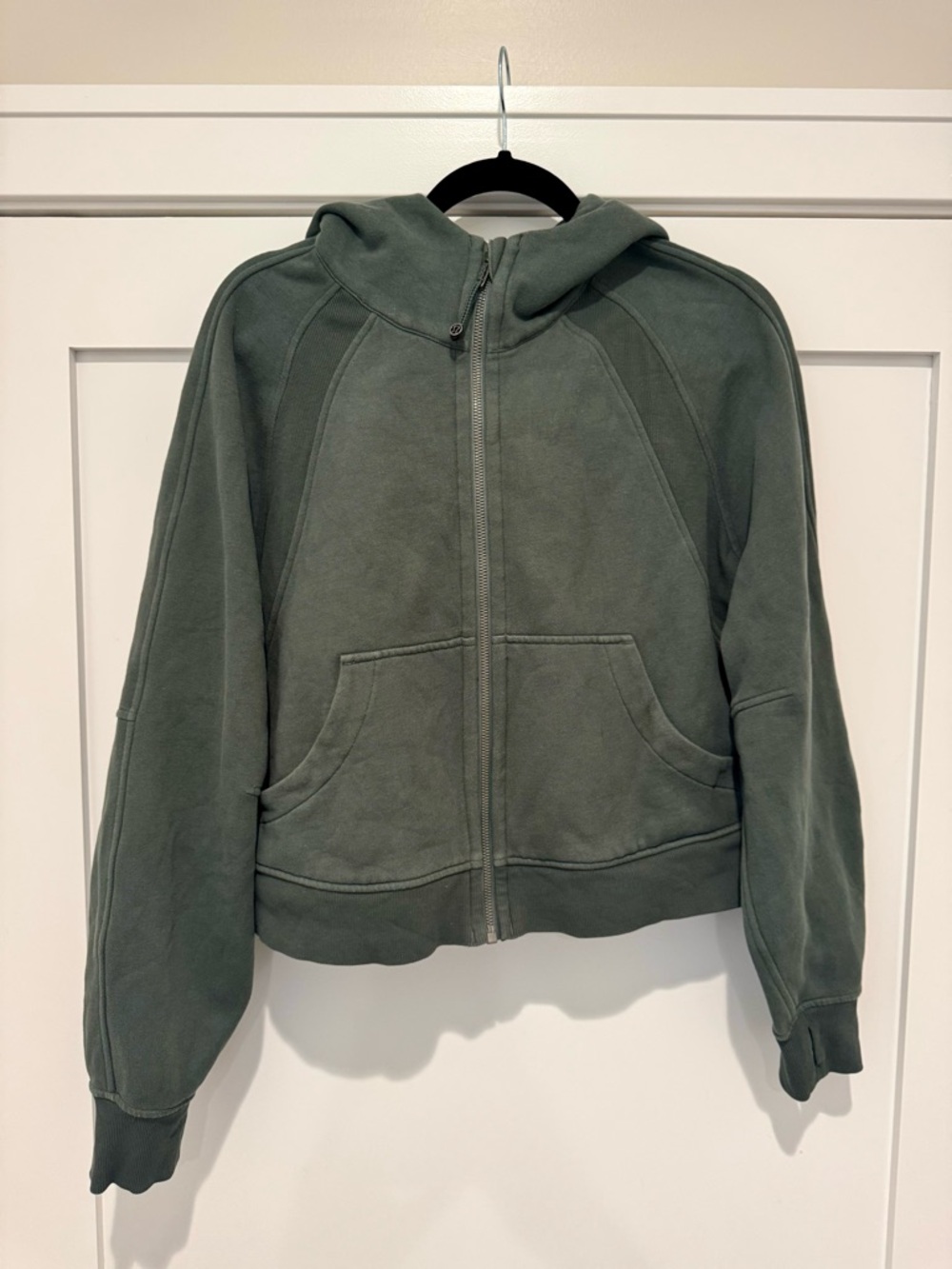 Lululemon Scuba Oversized Full-Zip Hoodie - Dark Forest - M/L - Picture 2 of 4